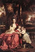 REYNOLDS, Sir Joshua Lady Elizabeth Delm and her Children USA oil painting artist